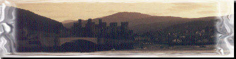 Conwy Castle -- even today, it's dominating the landscape around the Conwy River estuary